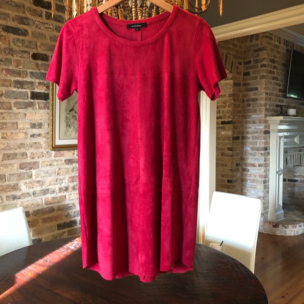 OLIVACEOUS red sueded fabric dress😍😍